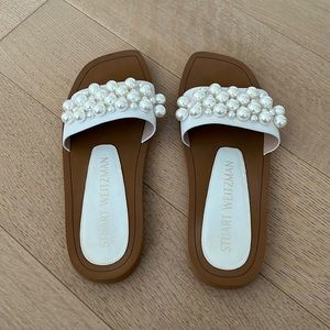 Stuart Weitzman Pearl Slides